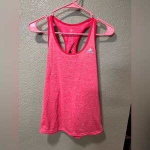 Adidas Women's Bright Pink Racerback Tank